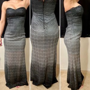 Betsy and Adam  Strapless  Mermaid Formal Dress